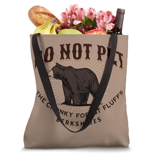 Bolsa tote de recuerdo de Berkshires, Massachusetts, oso negro de Western Mass miniatura 4