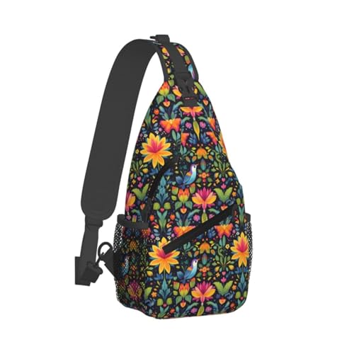 Sac de voyage imprimé oiseau et banane colorée pour rando et course