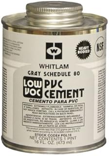 Pint PVC Gray Schedule 80 Low VOC Heavy Bodied Cement (1 Cement)
