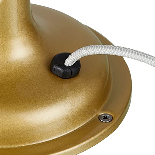 Better Homes & Gardens Retro Table Fan, 3-Speed Metal Tilted-Head Oscillation, 8-Inches (Gold) #TOP6