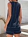 Rapbin 2 Piece Sweatsuits for Women Shorts Summer Outfit Sleeveless Scoop Neck Tank Tops Soft Loungewear (Navy Blue L)