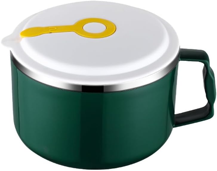 Stainless Steel Noodle BowlDouble Insulated BowlDrainable Instant BowlStudent Rice Bowl(E)