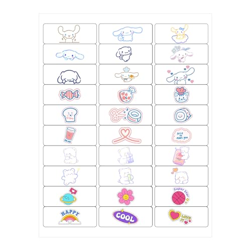 Image of 1 inch x2-5 /8 Shipping Address Labels, Blank Mailing Labels, 30-UP White Self-Adhesive Name Tag Stickers for Inkjet and Laser Printer [50 Sheet 1500 Labels]