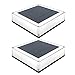 Produktbild Solar Pfostenkappen 12x12cm, 2 Stück Zaunpfosten Licht wasserdichte Holzpfosten Gartenweg Lampe für Deck, Patio, Stufen - Außen Solarleuchten mit 2 Beleuchtungsfarben Einstellbare 3000K, 4000K, 6000K