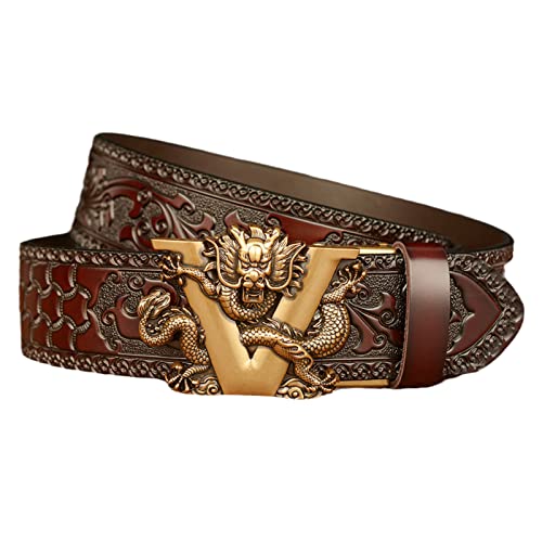 Ceinture décontractée à cliquet homme et boucle coulissante style ethnique
