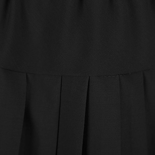 Urban CoCo Women's Elastic Waist Tartan Pleated School Skirt4