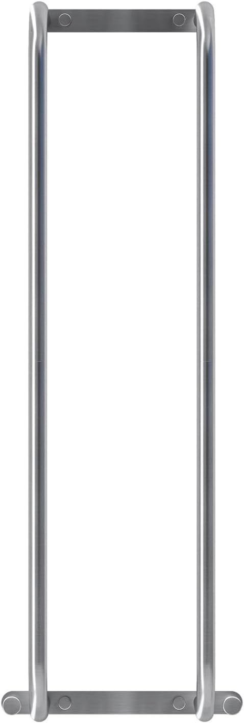 Danpoo Towel Racks for Bathroom Wall Mounted, Towel Storage Organizer, Stainless Steel Bath Towels Holder for Rolled Towels, with 2 Hooks, Brushed Silver