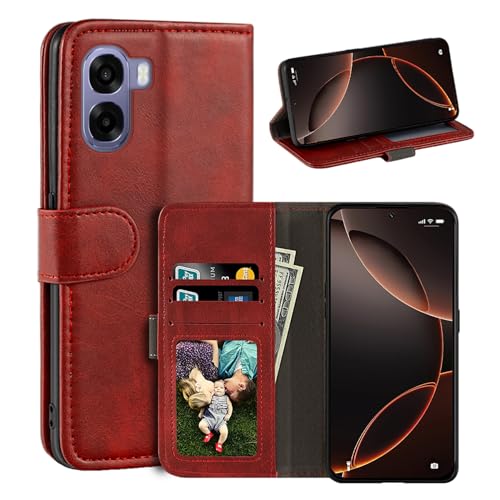UOGNADGD ���U�[�t���b�v�J�o�[ OPPO A6K 4G CPH2891 �Ƃ̌݊������� �J�[�h�X���b�g�t���E�H���b�g�P�[�X�A�}�O�l�b�g�N���[�W���[�A�L�b�N�X�^���h�ARFID�ϏՌ��t�H���I (���b�h)