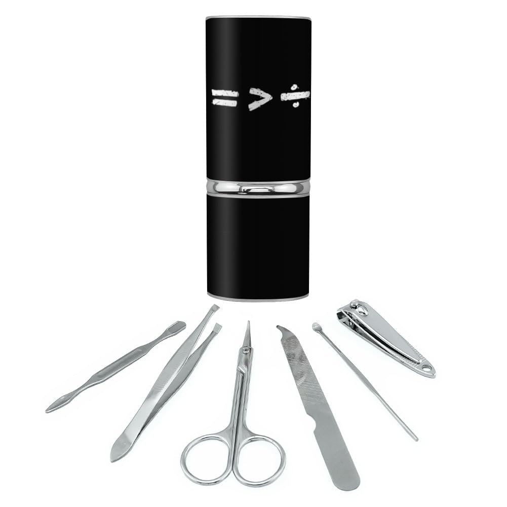 GRAPHICS & MORE Equality Math Stainless Steel Manicure Pedicure Grooming Beauty Care Travel Kit