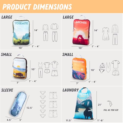 Compression Packing Cubes for Travelers
