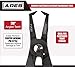 ARES 71135-30 Degree Push Pin Removal Pliers - Easily Removes Push Pin Style Fasteners - Prevents Damage to Trim and Fasteners