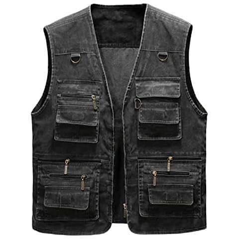 Chaleco Oralidera Tipo Safari Multibolsillos para Hombre Cover