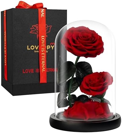 Eternal Flower in a Glass Dome: Preserved Rose - The Perfect Fore...
