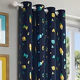 Enhanced Living Infinity Kids Blackout Curtains for Boys Bedroom, Games Room & Nursery - 46x54 inch (117 x 137cm) - Noise Reducing, Thermal Kids Curtains - 2 x Eyelet Curtain Panels - Image 2