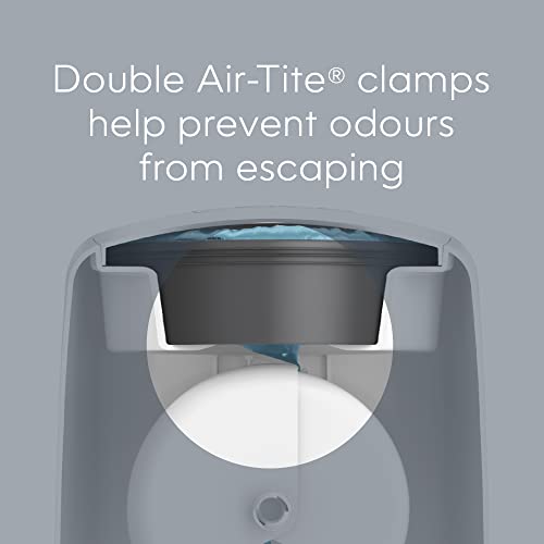 image for Diaper Genie Elite Diaper Pail System with Front Tilt Pail for Easy Di