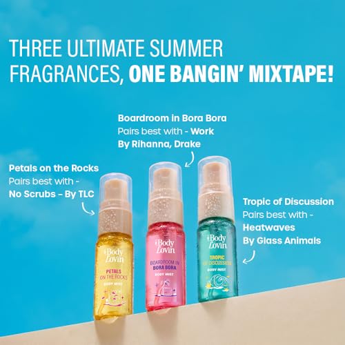 Image of Plum BodyLovin' Summer Mixtape Body Mist Playlist Trio | Playful Summer Body Mists With Fresh, Fruity & Floral Notes | Long-Lasting Everyday Fragrance Set | 5ml Body Mists - Set of 3