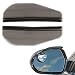 TRUE LINE Automotive Two Piece Smoked Black Mirror Rain Visor Smoke Guard
