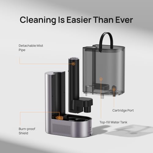 Image of DREO 6L Humidifiers for Bedroom, Smart Warm & Cool Mist for Large Room, 60Hr Quiet Runtime for Baby, Plant, Humidity Sensor, Indicator Light, 12H Timer, Google /Alexa, Purple