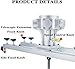 Power Mixer Pneumatic Agitator Clamp-On Drum Agitator Industrial-Grade Pneumatic Shaker Paint Stirring Tool，Tank Pneumatic Paint Mixer, 1HP Air Agitator for 1000L, Folding Propeller, 0–1000R