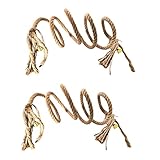 POPETPOP 2stücke Kletterseil Für Papageien Und Flexible Spielzeugoption Für Graupapageien Und Lange Kletterhilfe Mit Und Haken Für Vogelkäfige Und