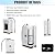 Alkaline Water Ionizer Machine with pH 3.5-10.5 and up to -500mV ORP, 8000 Liters Per Filter, Self-Cleaning Function and 5 Titanium Plates for Home Use - 7 Water Modes & LCD Touchscreen,Blue