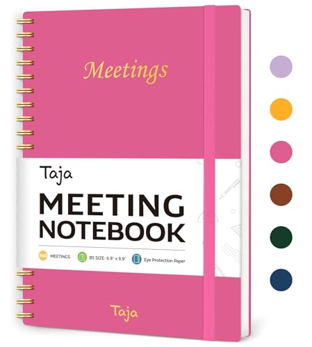 Taja Meeting Notebook for Work Organization - Work Planner Notebook