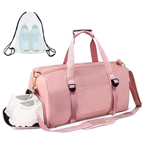AISPARKY Lanling Gym Sport Bag Dry Wet Separated, Waterproof Large Sports Duffel Bag Training Handbag with Shoes Compartment for Sport Traveling Swimming Yoga Hiking Camping for Women Cover