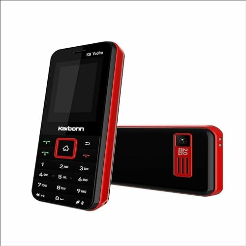 Image of Karbonn K9 Yodha Dual GSM Sim Keypad Mobile - 2500mAh Battery, 32MB Boombox Speaker, Wireless FM, Camera, Photo & Video Recorder, Torch - Red Warrior