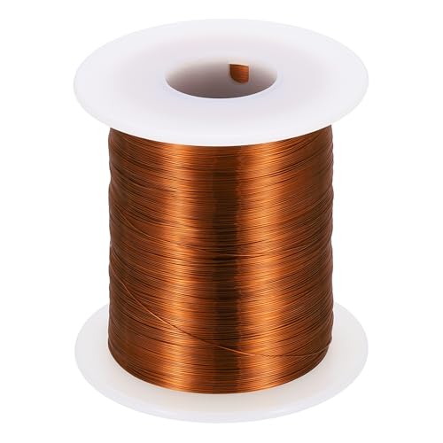 Alambre de cobre esmaltado de 0.13 mm en bobina de 227 g para reparaciones eléctricas en el taller