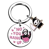 PXRPXS Halloween Gifts for Women Men Teens Ghostface Keychain Ghostface Scream Merch Horror Movie Gifts Skull Accessories Witchy Stuff Pink Horror Gift Boo Baskets Ideas Spooky Basket Stuffers