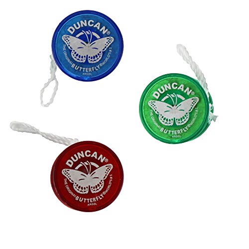 World's Smallest Duncan Butterfly Yo-Yo Bundle Set of 3 - Blue - Green - Red