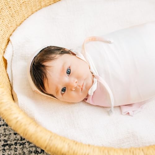 Image of Copper Pearl Swaddle Blankets for Newborns | Soft Stretchy Receiving Blankets for Boys and Girls | Large 46 x 46 Inch Baby Blankets | Lightweight and Breathable Swaddles | Nova