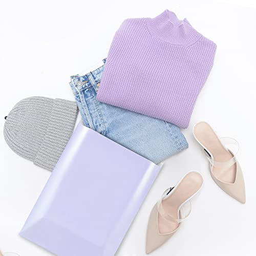 Image of Metronic Poly Mailers 14.5X19 100 Pack, Strong Adhesive Shipping Bags for Clothing, Waterproof and Tear-Proof Packaging Bags Mailers Poly Bags for Shipping Envelopes in Lilac Purple | Strong Adhesive Waterproof Tear-resistant Shipping Envelopes, Packaging Bags for Clothing, Small Business, Lilac Purple