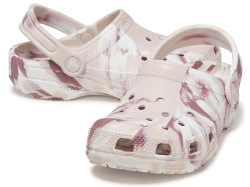 Sabots classiques marbrés Crocs enfants teints par nœuds multicolore