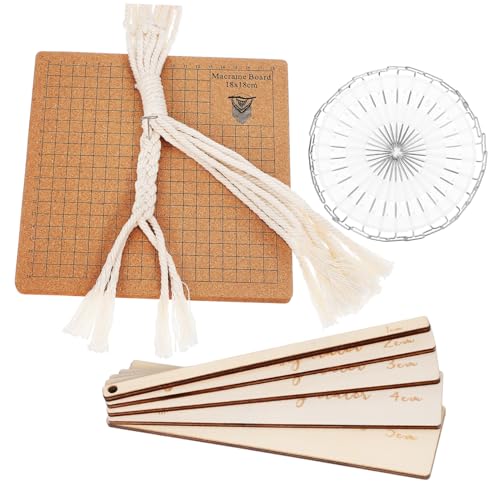 Tablero Macramé de Corcho kit completo para bordado nudos y artesanías 2
