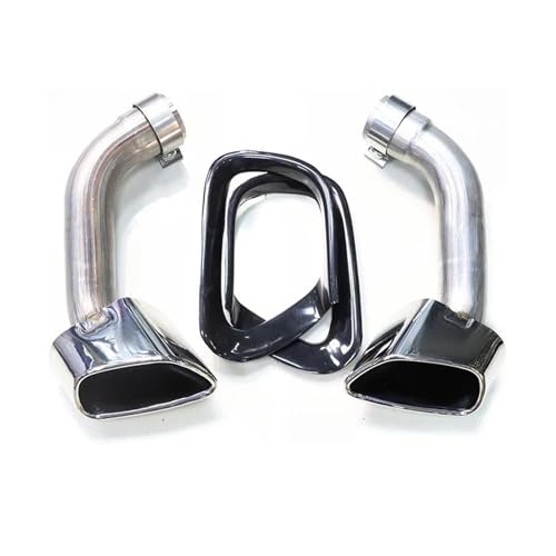 Embout pot d'échappement Look V8 en acier 304 anticorrosion pour BMW X5 E70
