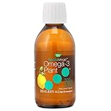 Nature's Way NutraVege Omega-3 Plant Based Liquid Supplement, Lemon Flavor, 6.8 oz