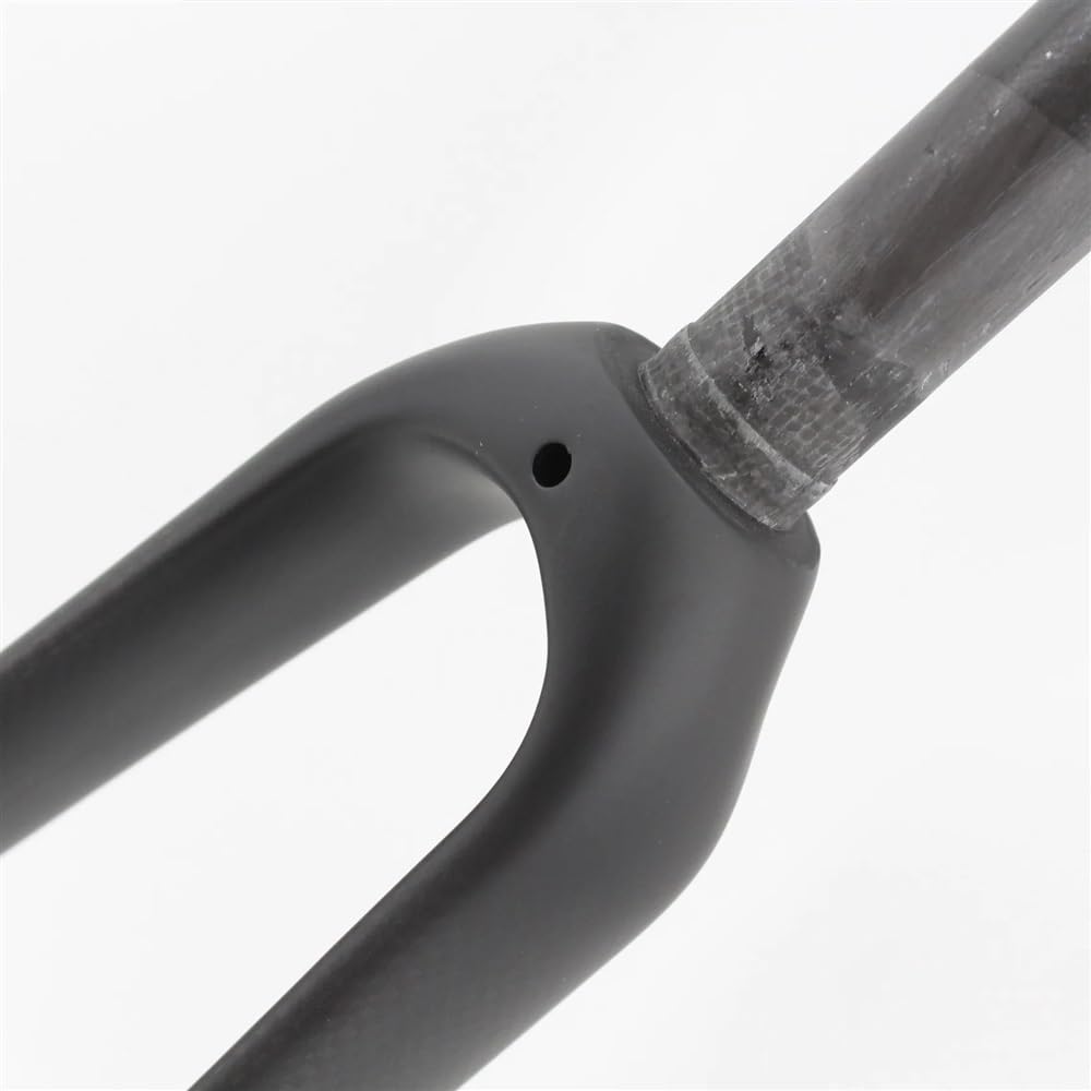 Horquilla MTB 14 16 18 20er Rueda pequeña Bicicleta Plegable Matt 3K Fibra de Carbono Completa Horquilla Delantera Disco V Freno Horquillas duras