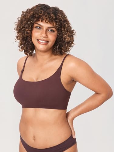 Image of MOMANDA Ribbed Nursing Bras for Breastfeeding | Maternity sleep bralettes, Wireless, Seamless, Soft lift, Comfy, For women
