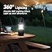 3000mAh Large Capacity Hand Crank Solar Camping Lantern, Portable Ultra Bright LED Torch, 23-26 Hours Running Time, USB Charger, Electronic Lantern for Outdoor