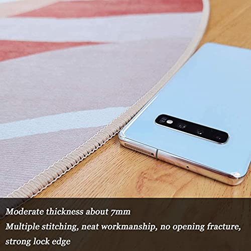Tapis rond lavable style abstrait moderne pour le salon