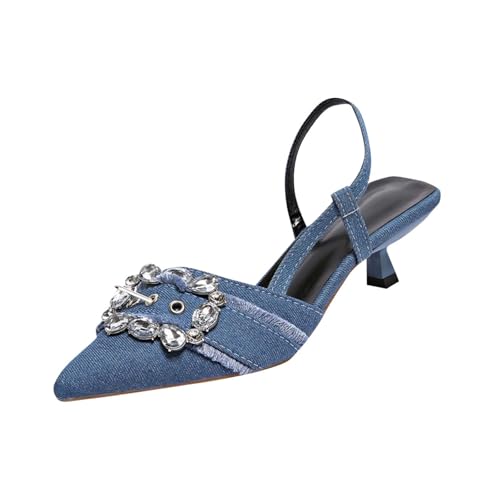 Sandales strass et bout pointu à talon haut : l'excellence estivale femme