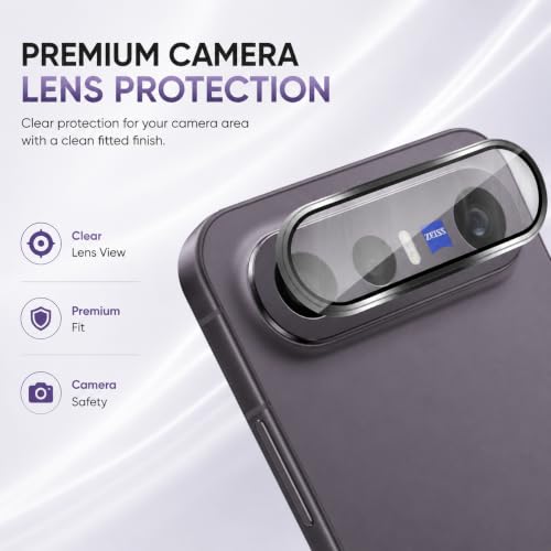 Image of FIRST MART Black Camera Ring Guard Protector for Vivo X300 FE | Tempered Glass with Metal Alloy Rings, HD Clear, Scratch Resistant, Case-Friendly | Pack of 1