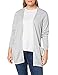 Vila Damen Viril L/S Open Knit Cardigan-noos Strickjacke, Light Grey Melange, L