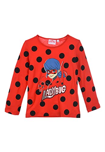 Miraculous Ladybug Longsleeve Langarm-Shirt Langarm T-Shirt, Farbe:Rot, Größe Kids:110 Cover