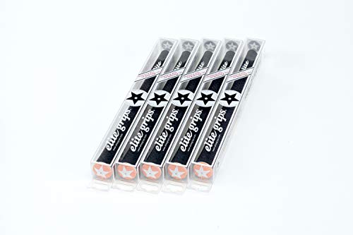 elitegrips (エリートグリップ) ゴルフ グリップ Y360°SV 5本セット ベルリナブラック/ワイルドオレンジ バックライン有り