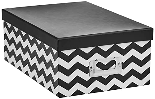 Pioneer Photo Albums B-1BW/CHEV Chevron Design Photo Storage Box