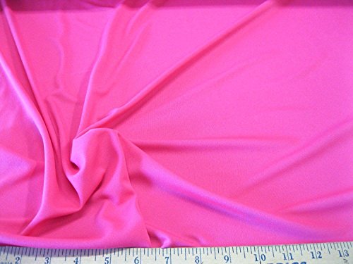 Discount Fabric Spandex 4 Way Stretch Solid Perfect Pink LY935 (10 Yard Lot (Continuous))