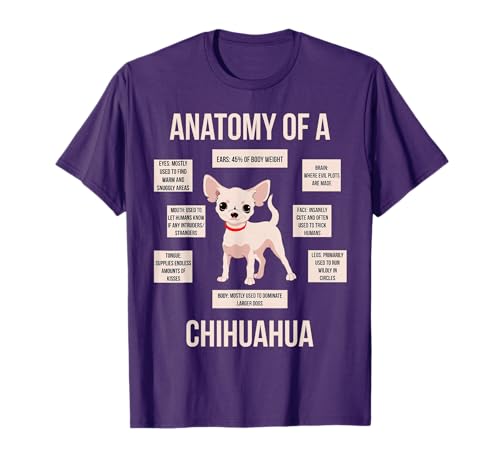 Anatomy Of A Chihuahua T-Shirt Funny Puppy Gift T-Shirt