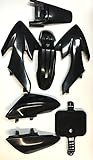 XKH Group Motorctcly Black Plastic Fender Kit Body Work Fairing Kit For Honda CRF XR XR50 CRF50 Clone 125CC Pit Dirt Bike